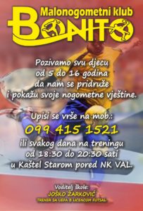 Bonito plakat za web klub