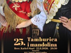 VEČER FOLKLORA: TAMBURICA I MANDOLINA – Godišnji koncert KUD-a 7 Kaštela i gostujućih izvođača – Brce, Kaštel Stari