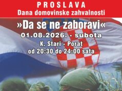 PROSLAVA DANA POBJEDE I DOMOVINSKE ZAHVALNOSTI I DANA HRVATSKIH BRANITELJA – “Da se ne zaboravi” – Porat, Kaštel Stari